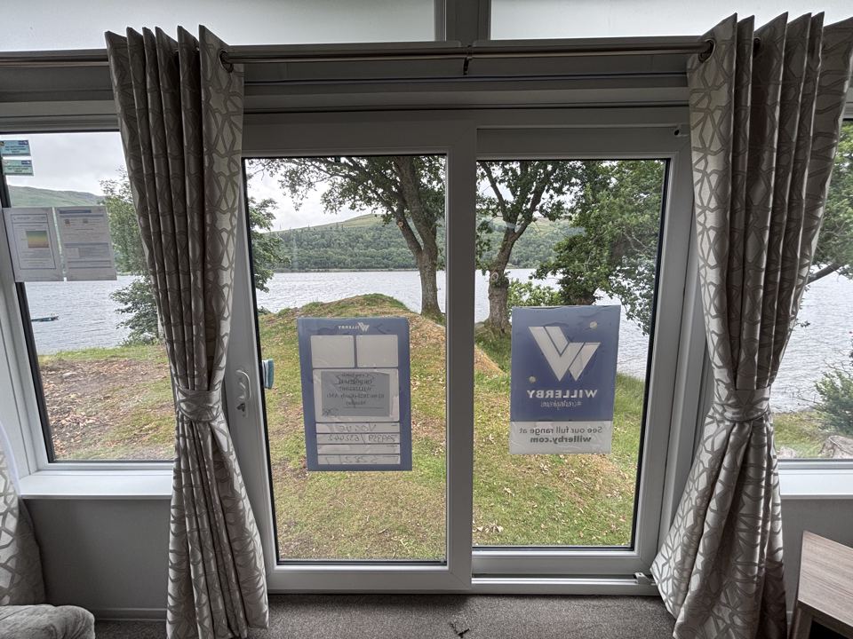 Loch view from a holiday home