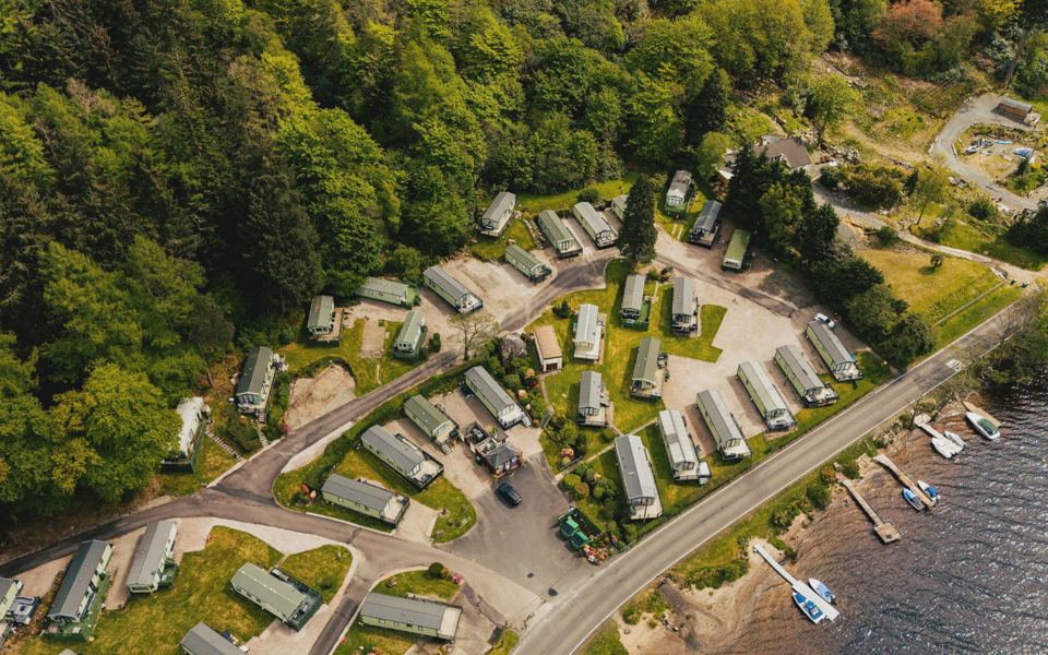 Park from above beside the loch