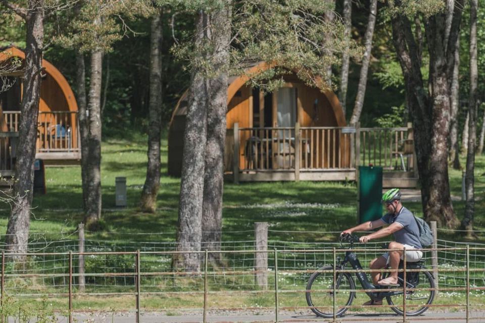 Lodge seen from the cycle path