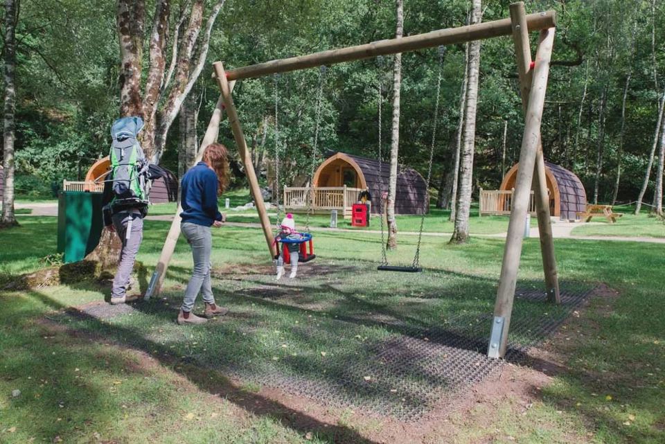 Play area by the lodges