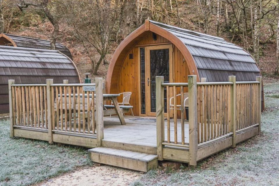 Lodge with decking