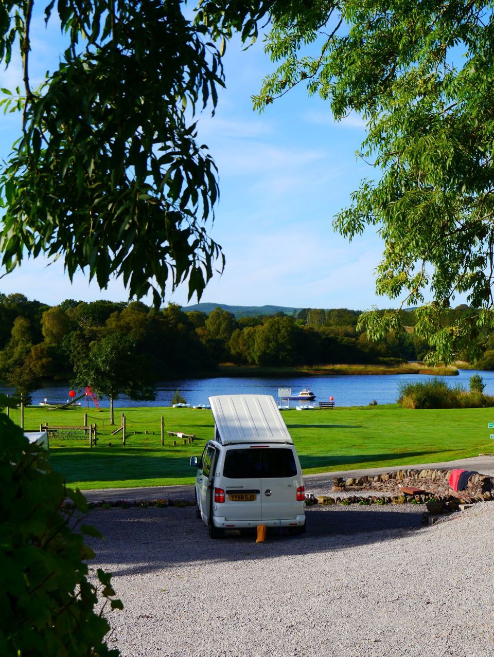 Campervan by the loch