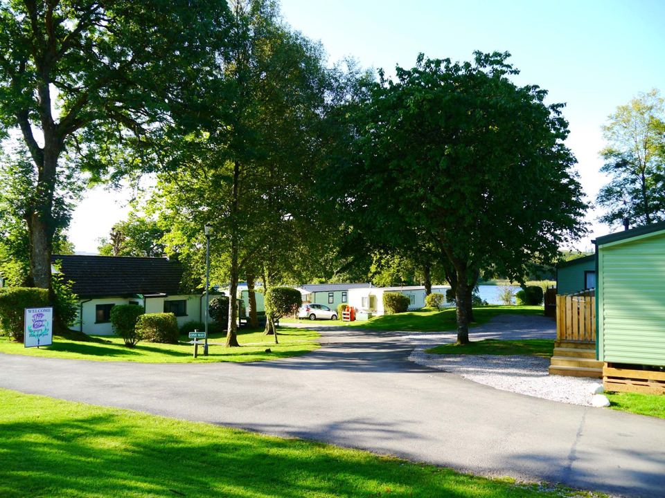 Road through the holiday homes