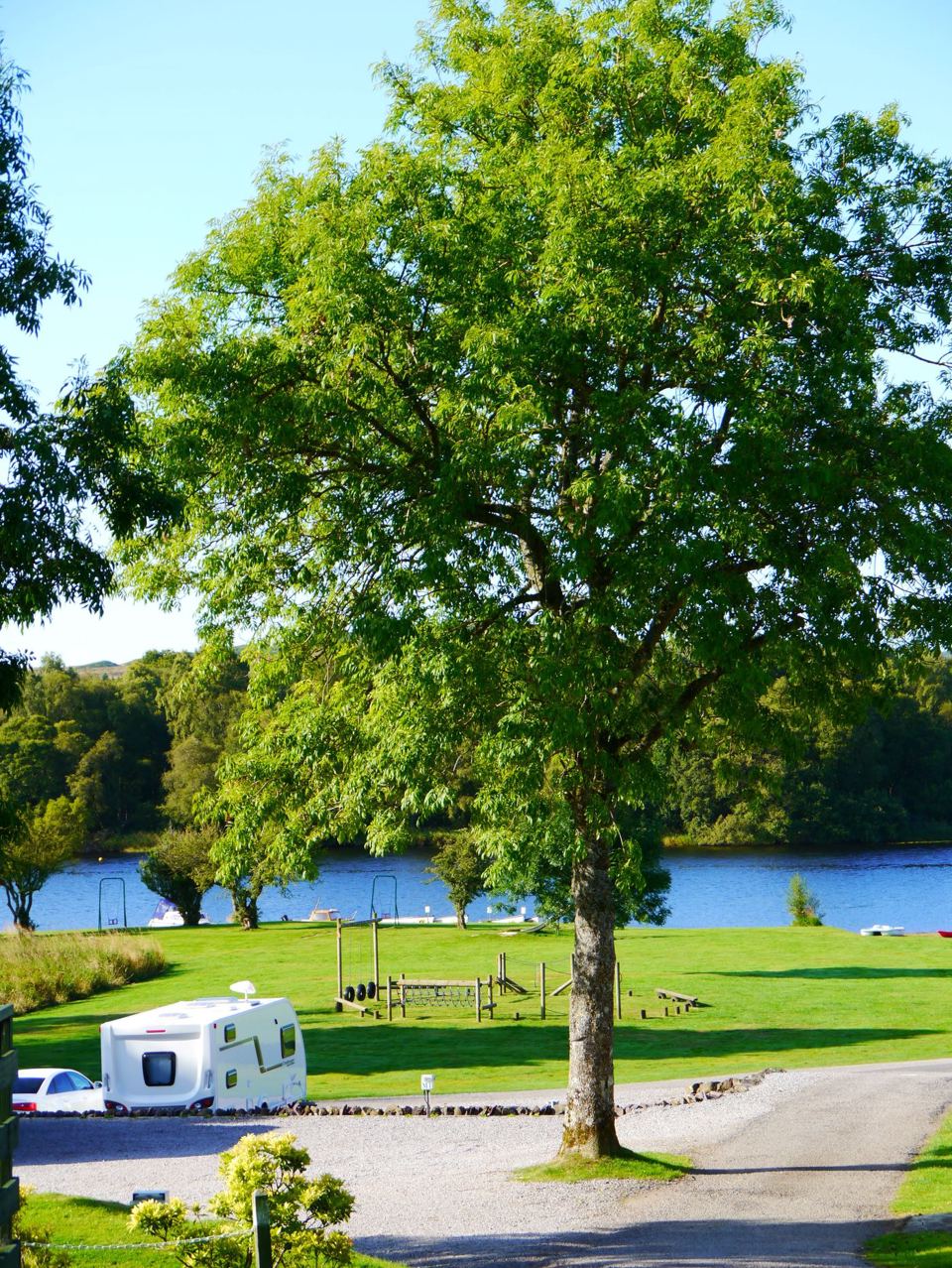 Tourer pitch beside the loch
