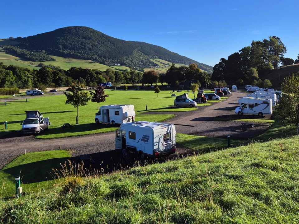 Motorhomes on the pitches