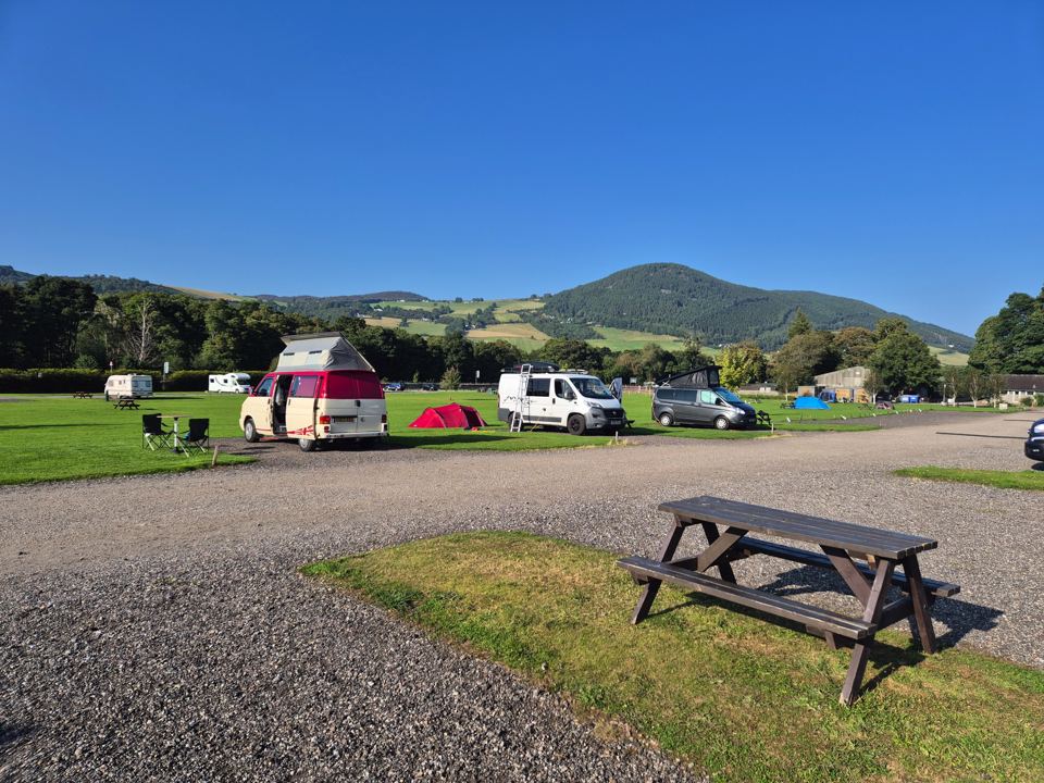 Pitches with picnic bench
