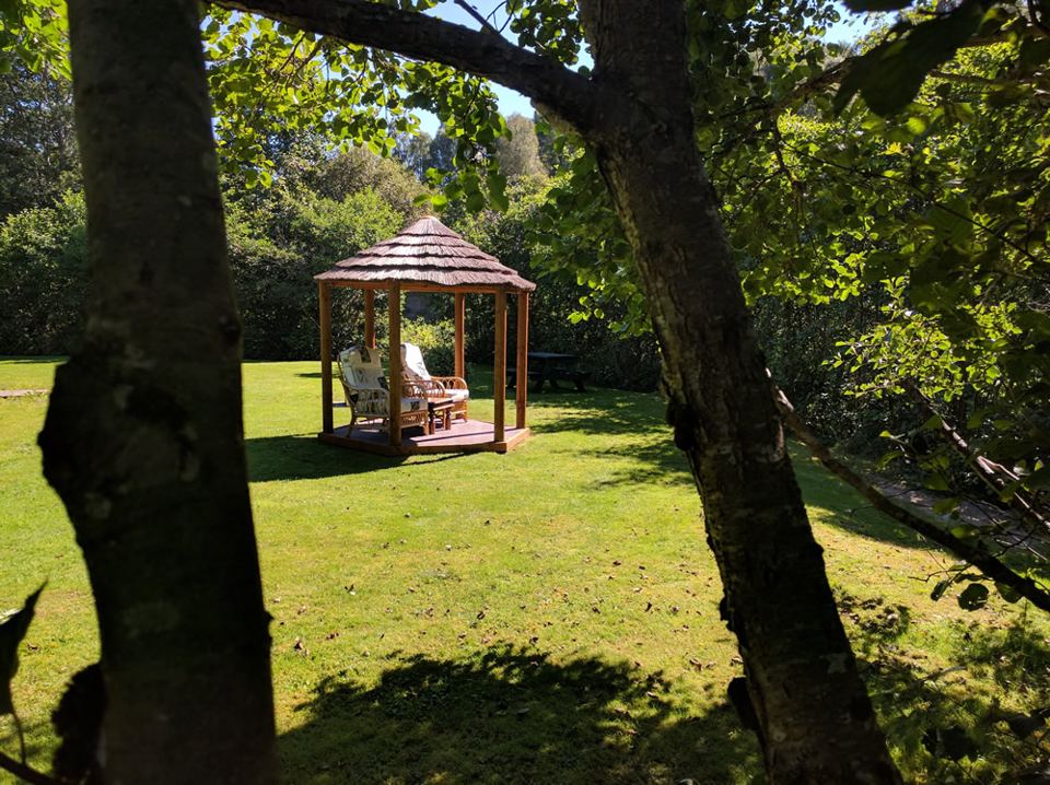 Gazebo on the lawn