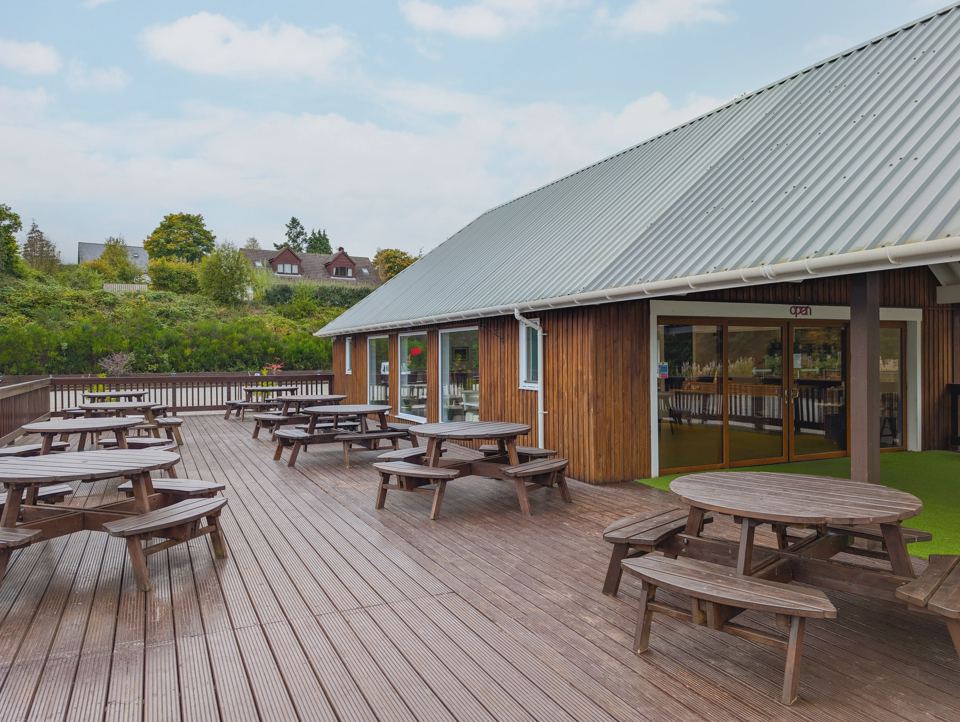 Restaurant with outdoor decking