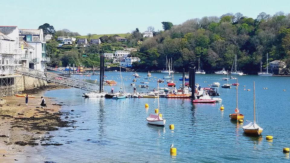 Harbour view with moored boats