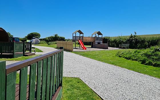 Pods and play area