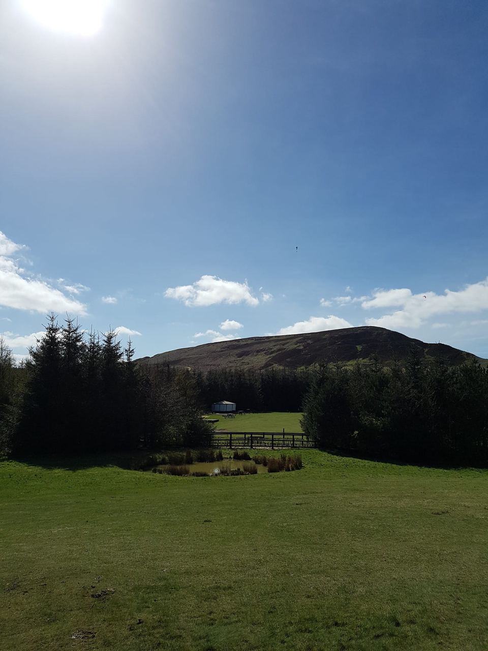 Hill beyond the camping field