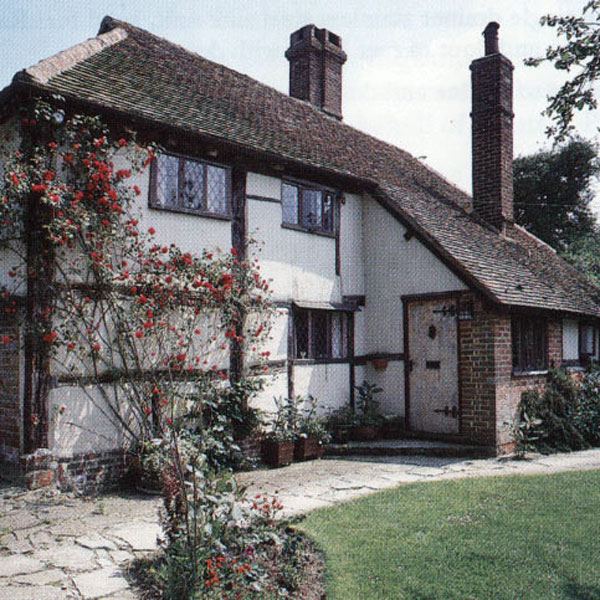 Farmhouse with roses
