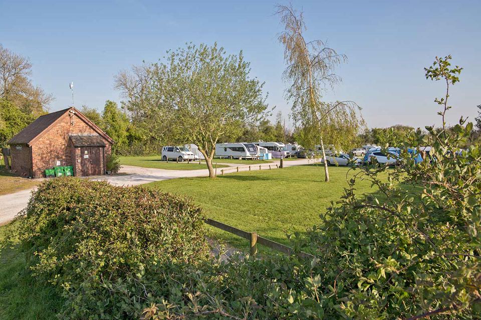 Touring pitches across the grass