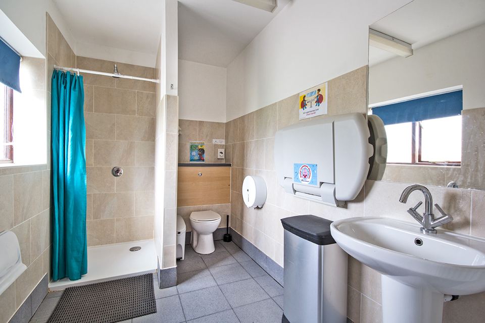 Family shower room