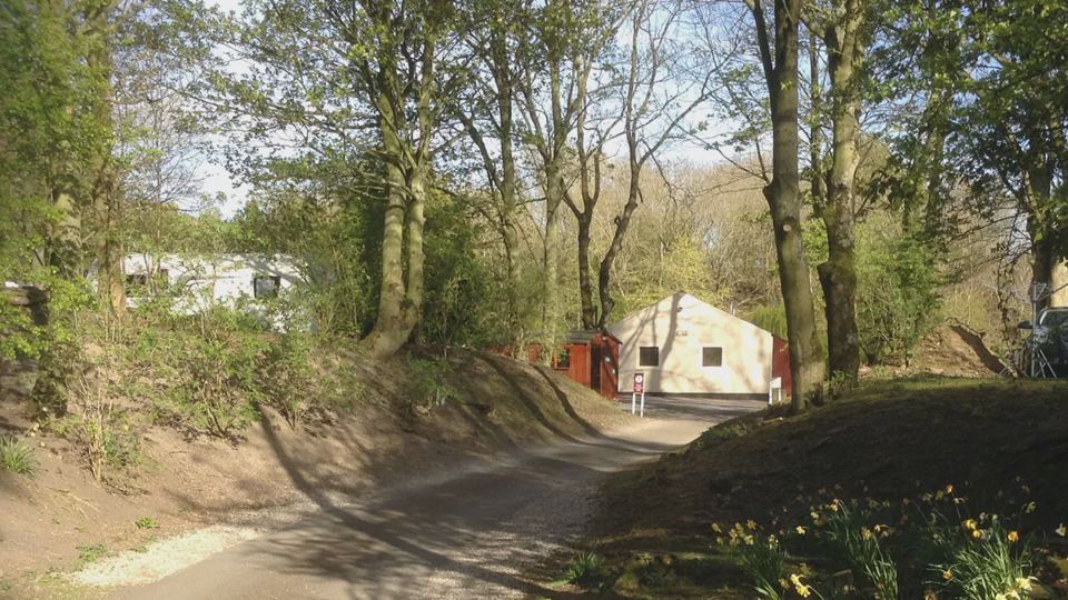 Track through the quarry