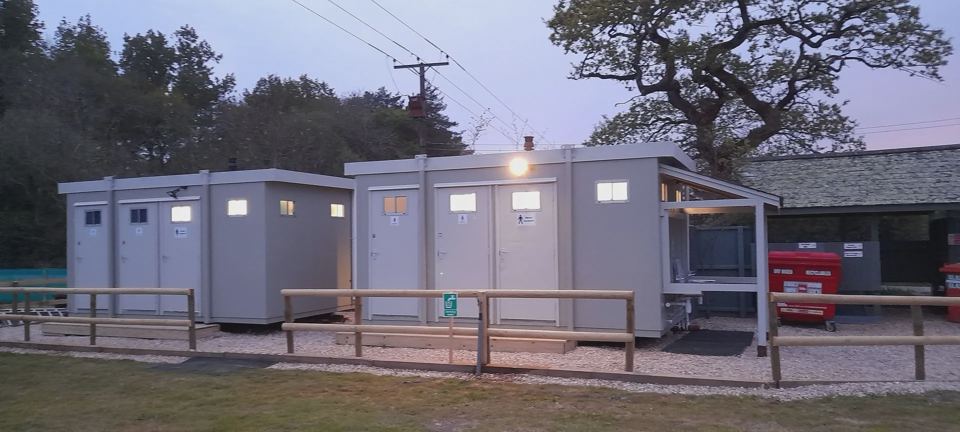 Toilet and shower blocks