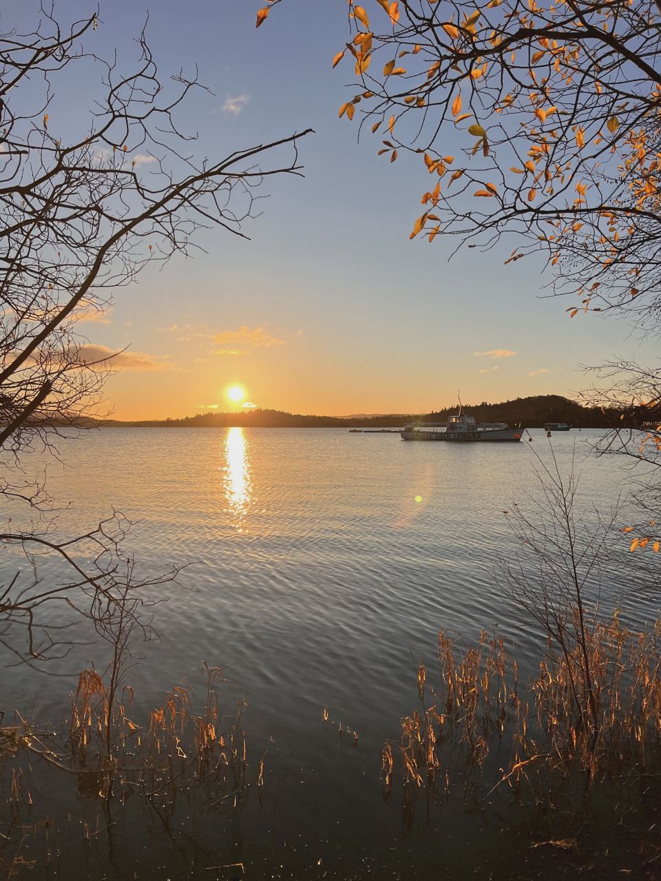 Sunset over Loch Lomond