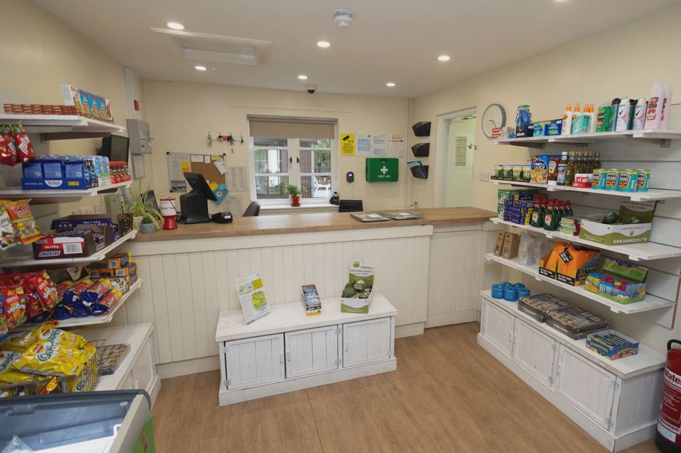Inside the site shop