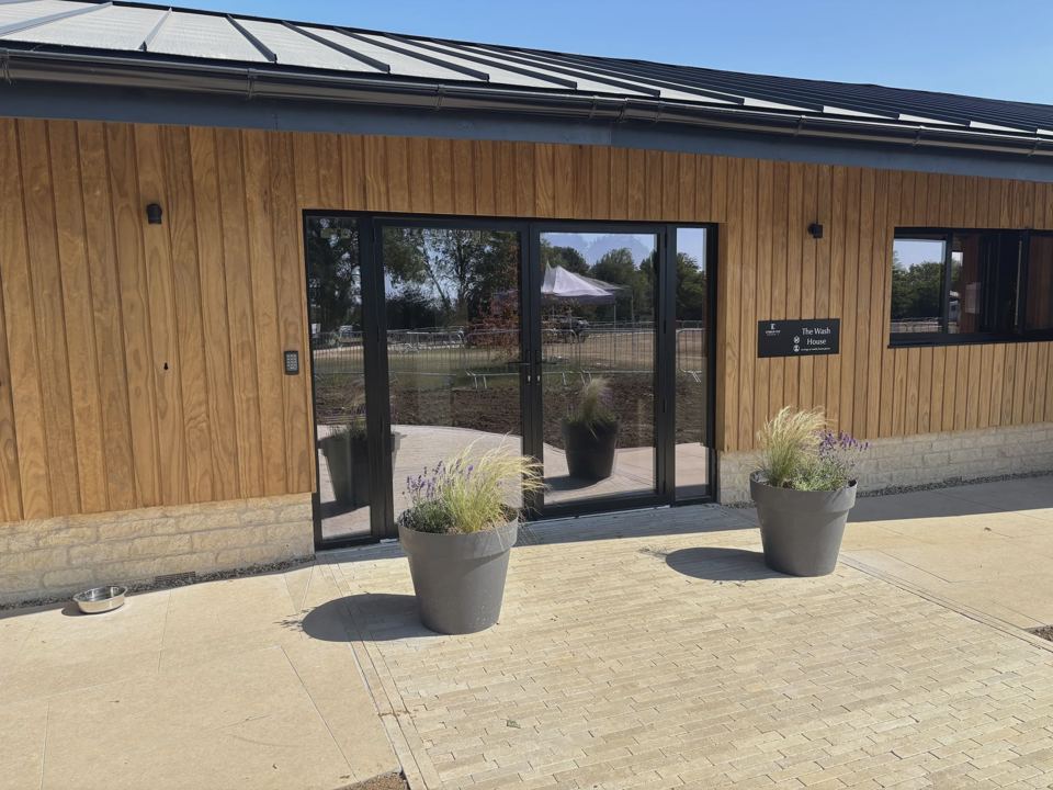 Amenity block entrance