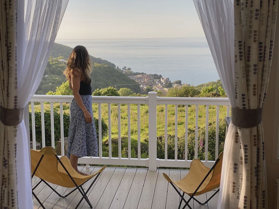 Decking with a view over the bay