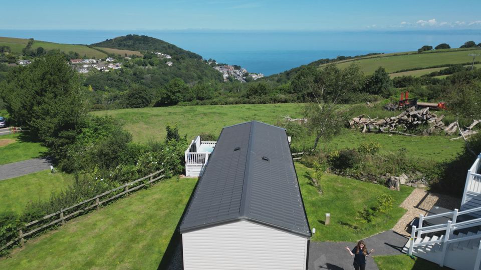 Aerial view of the park and coast