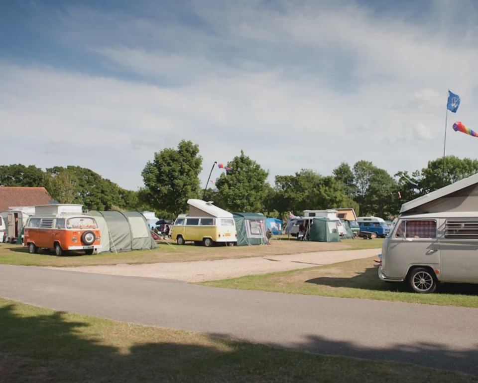 Tents and campervans