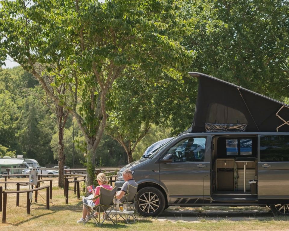 Campervan with pop-top