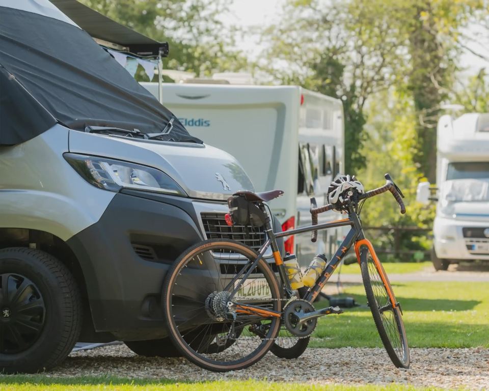 Motorhome and bike