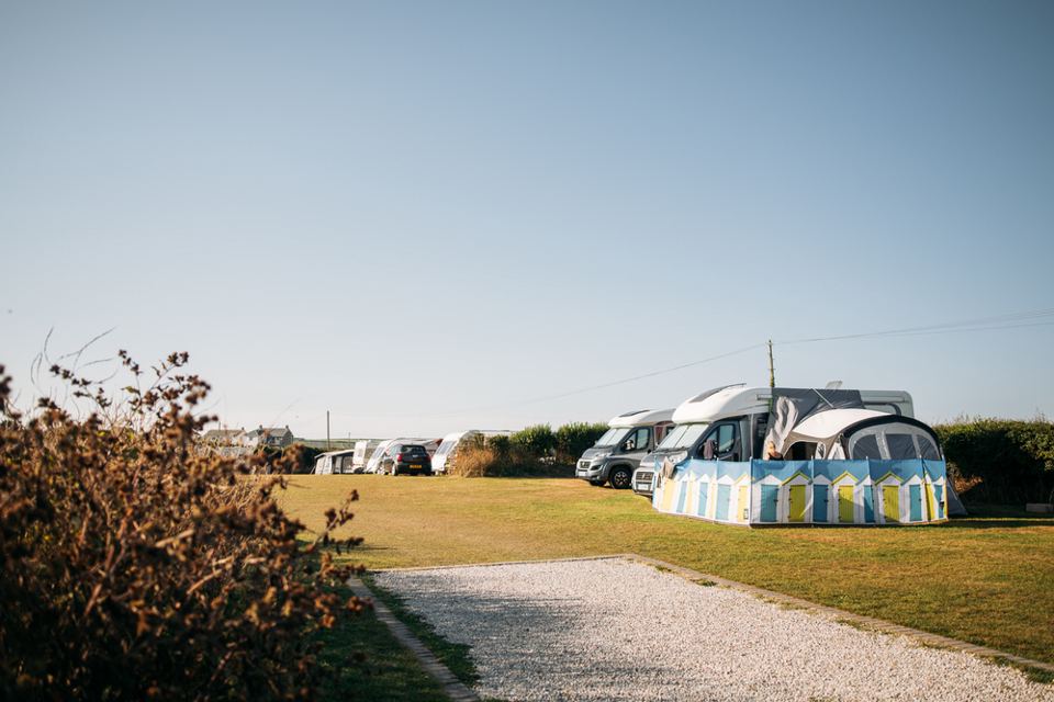 Pitches on the gravel track
