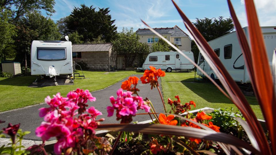 Caravans along the park road
