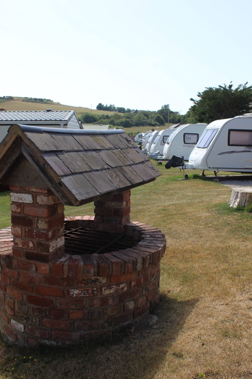 Caravans beyond the old well