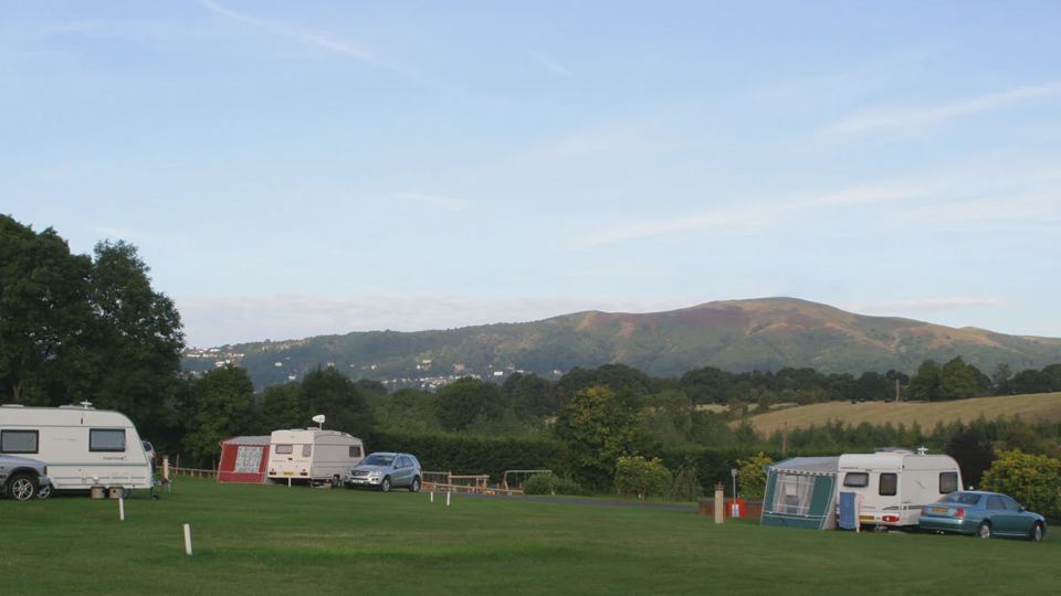 Pitches with Malvern Hills view