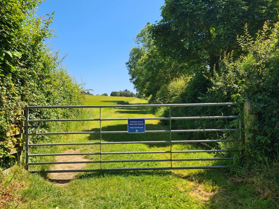 Gate into the next field