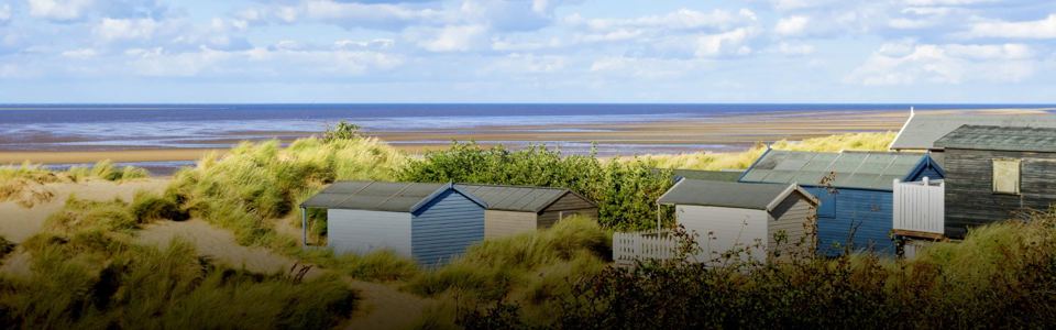 Beach huts in the dunes