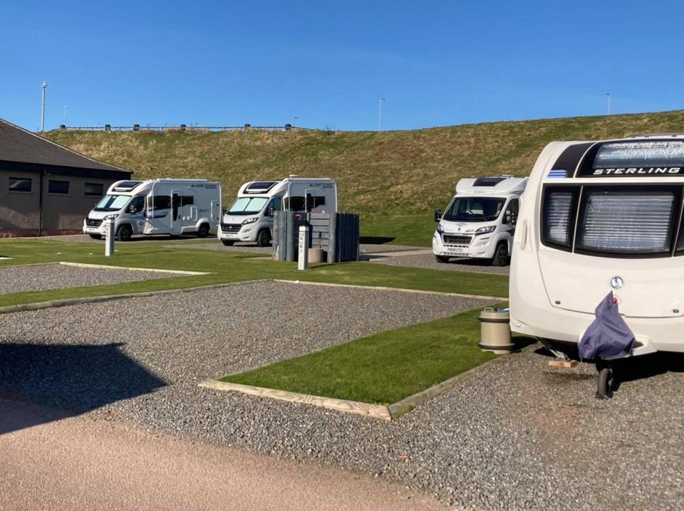 Hardstanding touring pitches