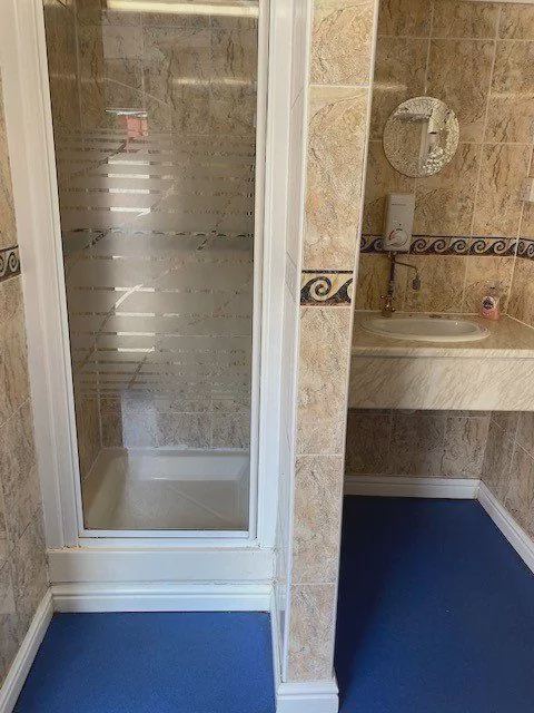 Tiled shower room