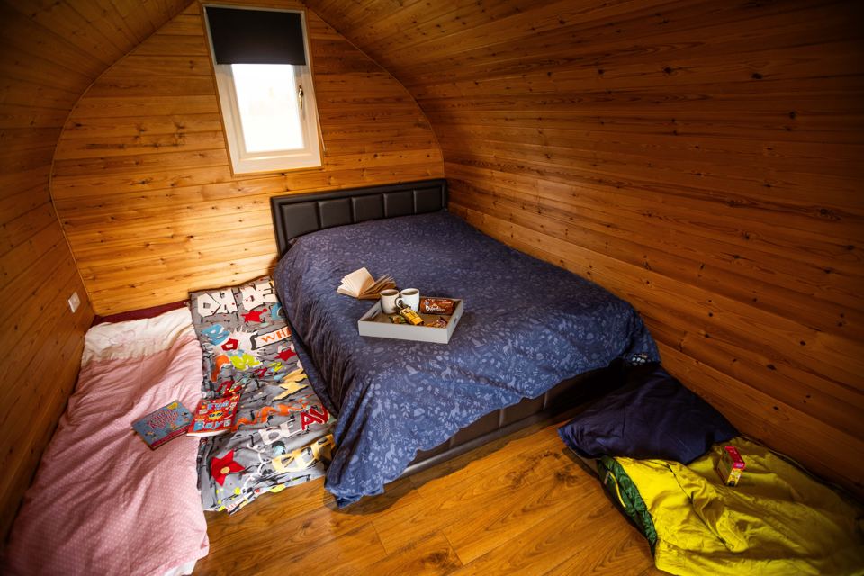 Pod bed with airbeds