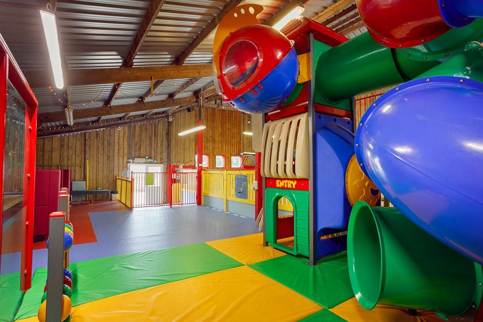 Indoor play slides