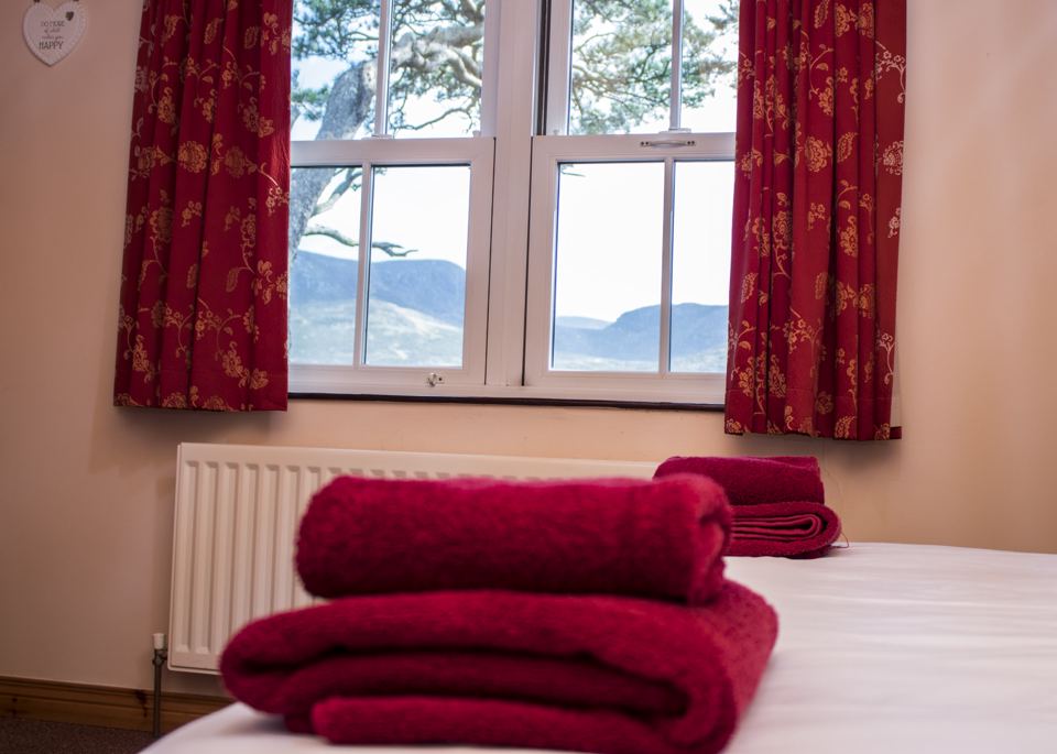 Bedroom window onto the Mournes