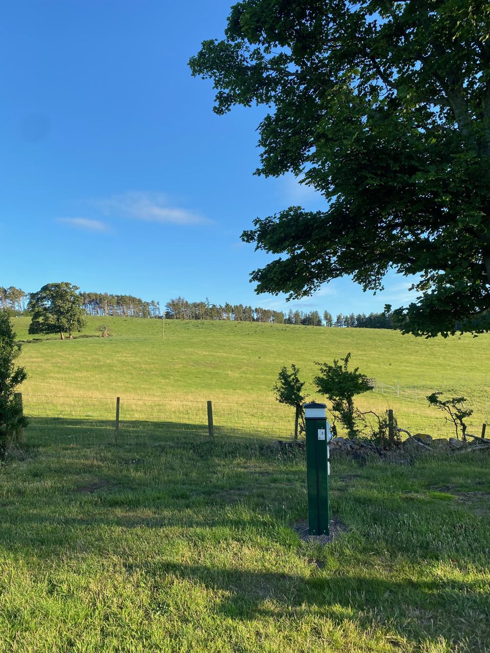 Electric post and fields beyond