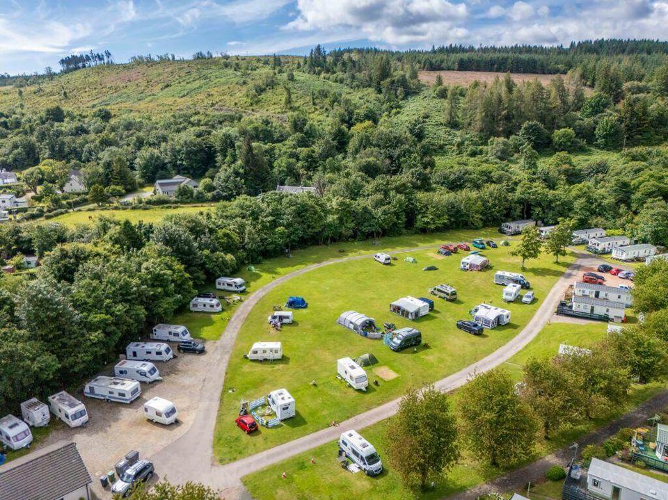 Touring pitches from above