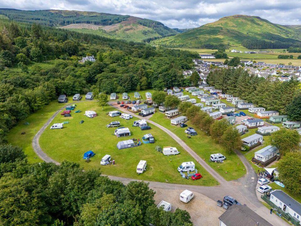 Aerial view of the park