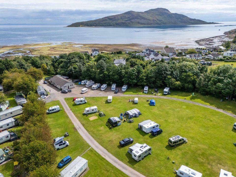 Touring field and Holy Isle