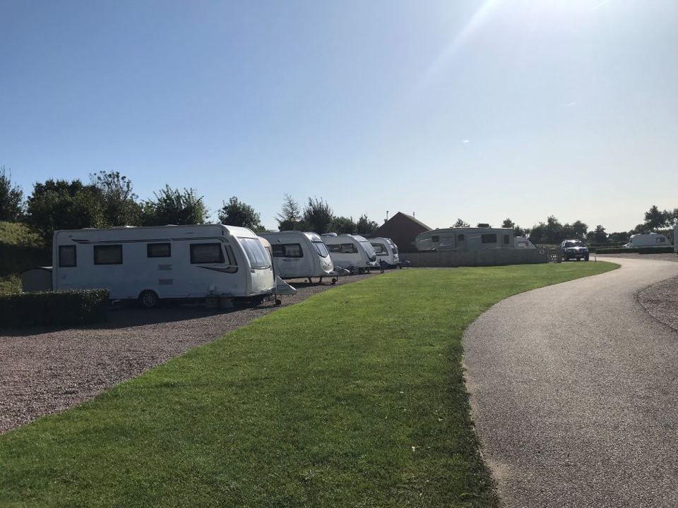 Pitches beside the road