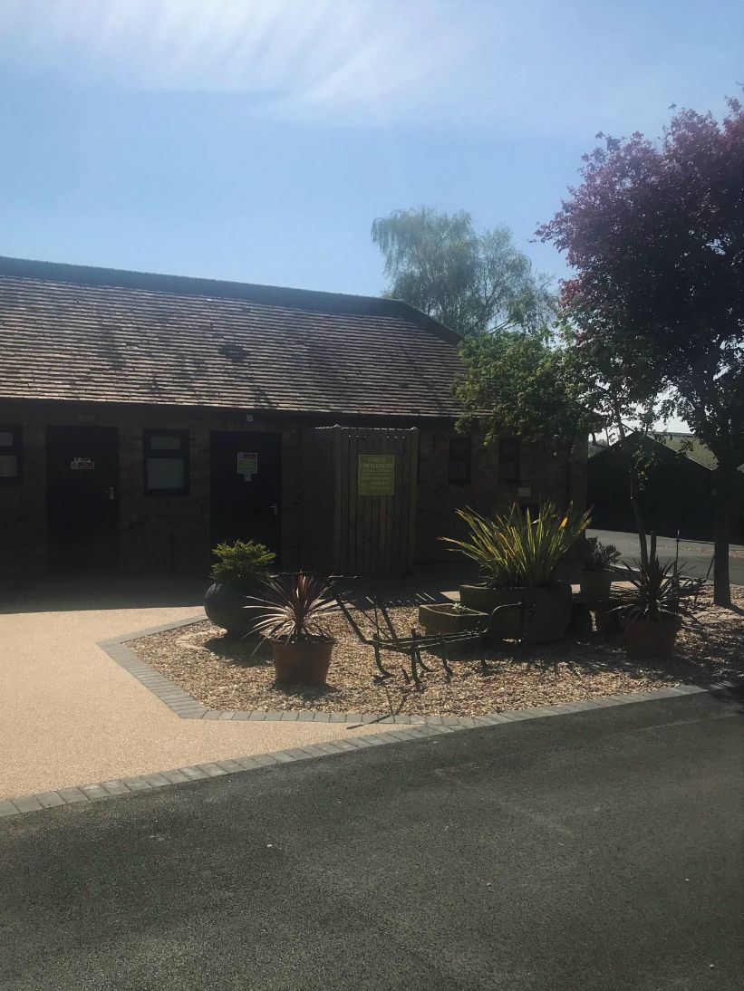 Toilet and shower block