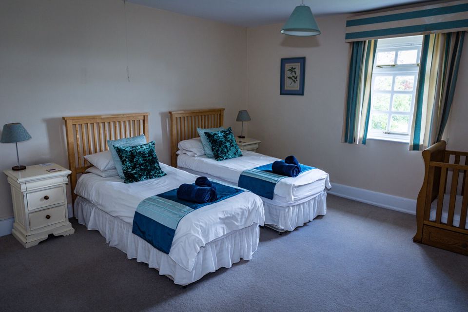 Twin bedroom in the farmhouse