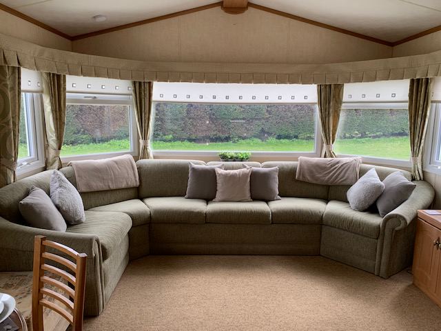 Static caravan lounge