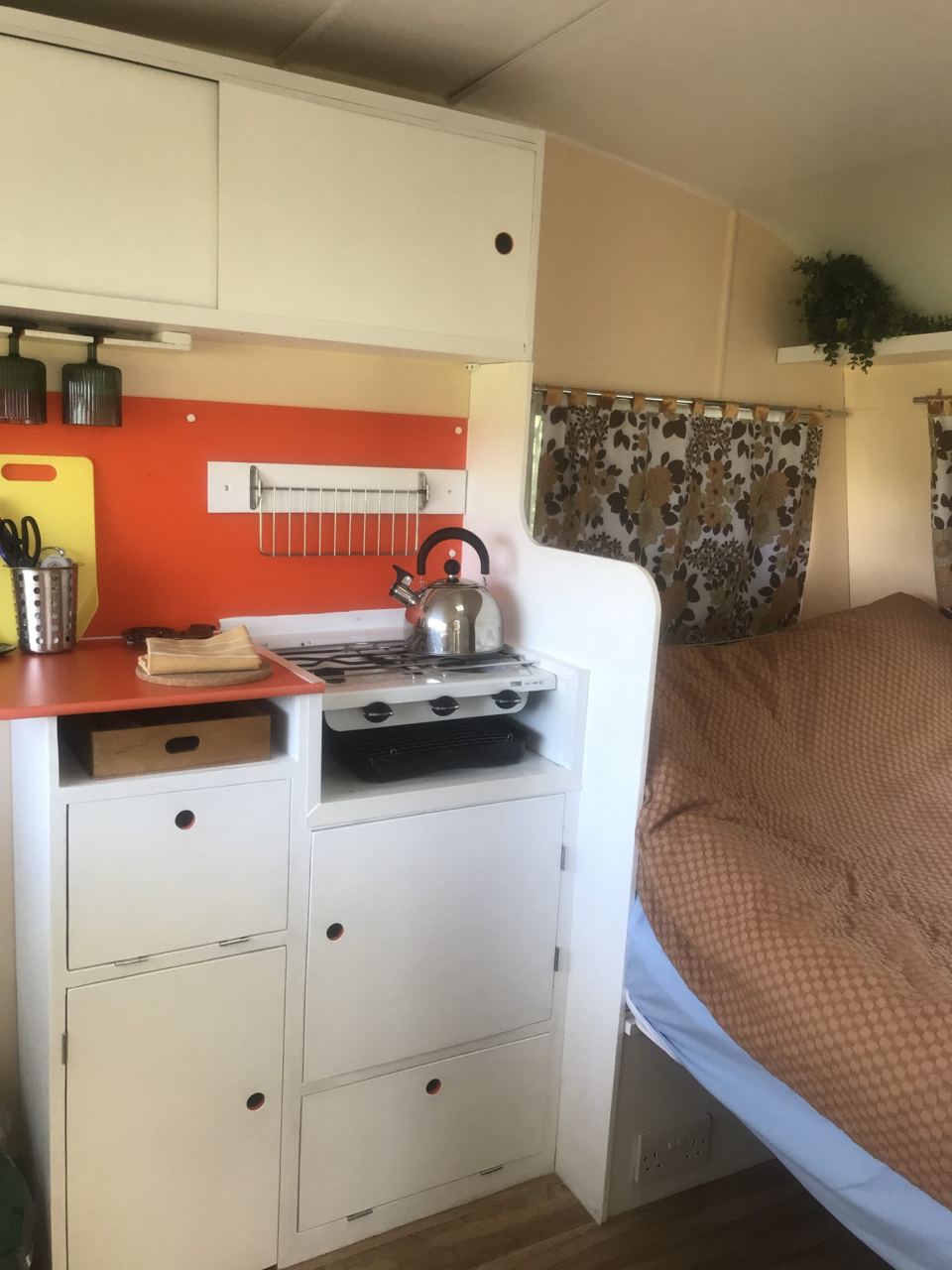 Vintage caravan kitchen