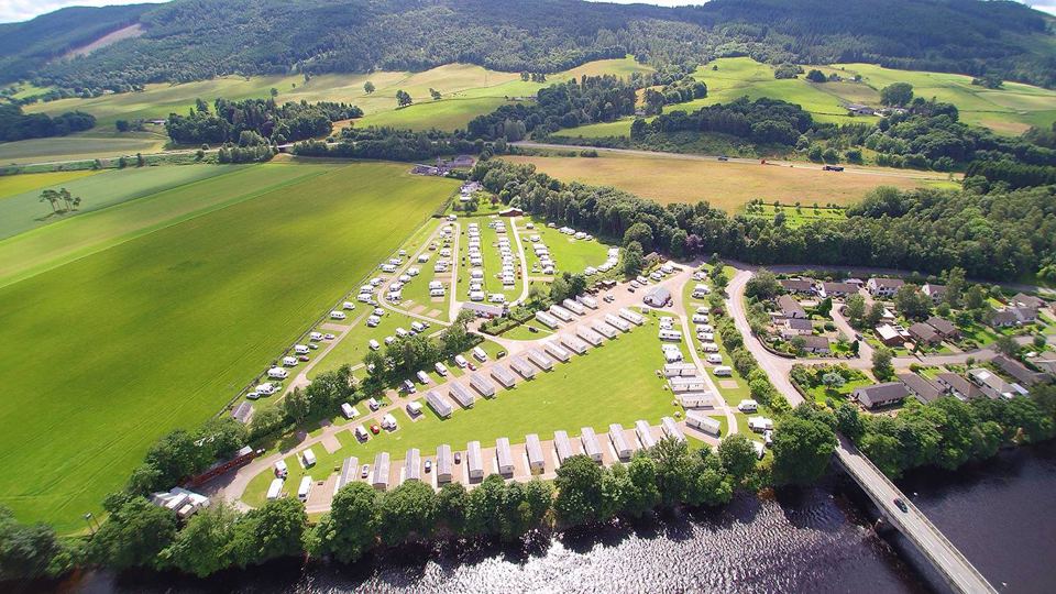 Park from above beside the river