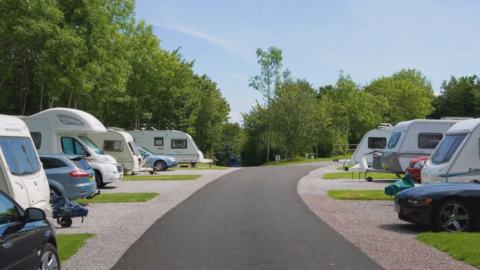 Pitches along the main drive